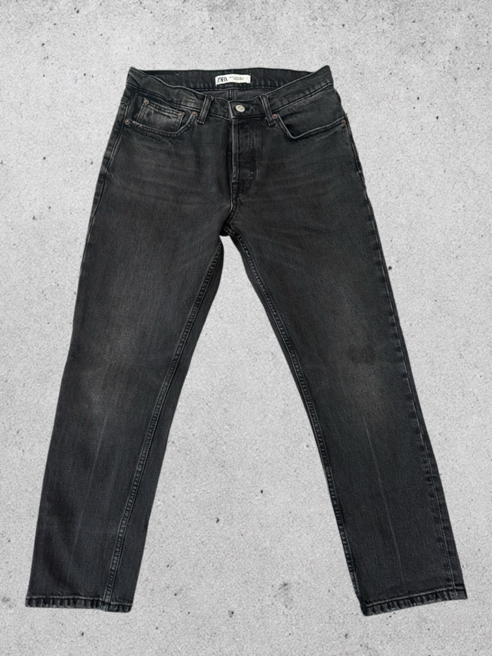 Zara Cropped Taper Jeans